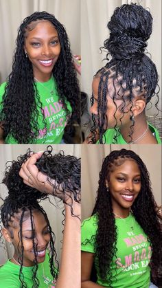 Lob Ideas, Bohemian Braided Hair, Boho Braided Hairstyles, Human Hair For Braiding, Boho Knotless Braids, Boho Knotless, Hairstyle Inspo