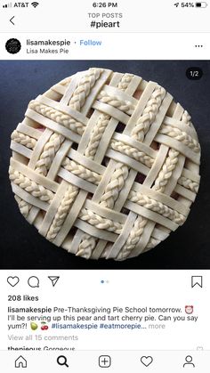 an image of a pie on twitter