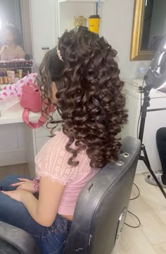 Quince Ponytail Hairstyles, Hair For Quinceanera Hairstyles, Xv Hairstyles, Quinceanera Hair, Butterfly Quince, Purple Quinceanera Theme