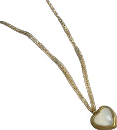 Heart Charm Necklace, White Agate, Gold Charm Necklace, Gold Stone, Agate Necklace, Crystal Shop, Necklace Gold, Heart Charm, Charm Necklace