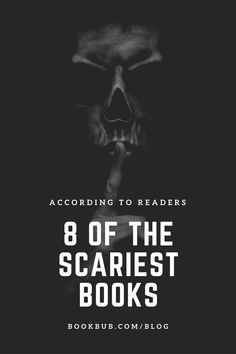 the book cover for'8 of the scariest books ', with an image of a