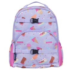 Your child will be the talk of the playground with the Wildkin Kids Next Gen Eco Backpack for boys and girls! Eye-catching patterns and a functional design come together to make this backpack for boys and girls a fun addition to your child’s school and travel essentials. A recycled polyester (rPET) exterior is a durable choice, and an antimicrobial lining ensures odor free use. Two padded, adjustable shoulder straps and a padded back provide comfortable wear, while the durable top handle is perf Playful Pink Backpack For Outdoor Activities, Playful Purple Backpack, Playful Backpack For Outdoor Activities, Playful Backpack For Back To School And Outdoor Activities, Playful Multicolor Backpack For Outdoor Activities, Playful Multicolor Backpack For Playtime, Fun Backpack For Daycare And Back To School, Playful School Backpack, Fun Playtime Backpack