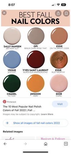 Fall Images, Birthday Suit, Popular Nails, Fall Nail Colors, Types Of People, Sally Hansen, Nail Color, Nail Polish Colors, Color Pallets