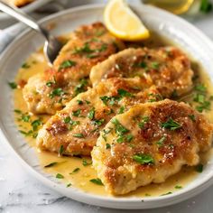 Chicken Francese - Insanely Good French Meat Dishes, Francese Sauce, French Dinner Recipes, French Thanksgiving, Chicken Francaise Recipe, Chicken Francese Recipe, French Chicken Recipes, Battered Chicken, French Chicken