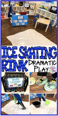 the ice skating rink dramatic play is perfect for kids to learn how to use it