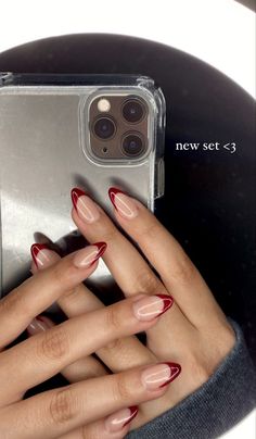 Wine Nails, Fire Nails, Pretty Acrylic Nails, Short Acrylic Nails, Cute Acrylic Nails, Acrylic Nail Designs