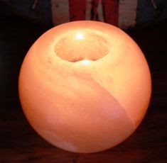 Salt Candle Holder - Round - SHAMTAM.COM Rock Candle Holder, Himalayan Salt Candle Holder, Himalayan Salt Candle, Salt Candle Holder, Salt Rock, Round Candle Holder, Rock Candle, Salt Candle, Himalayan Rock Salt