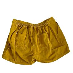 Big Bud Press Work Shorts, Size 5xl, Nwot, Color Spicy Mustard. Casual Yellow Bottoms With Side Pockets, Yellow Cotton Bottoms With Side Pockets, Yellow Cotton Shorts With Pockets, Stretch Yellow Cotton Bottoms, Yellow Stretch Cotton Bottoms, Yellow Cotton Stretch Bottoms, Yellow Cotton Bottoms With Elastic Waistband, Yellow Relaxed Fit Shorts For Vacation, Mustard Stretch Casual Bottoms