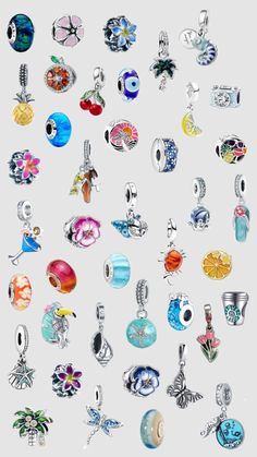 #pandora #summer #charms #pandoracharms #pandorasummer #summerjewelry #summer2024 #pandorajewelry Pandora Summer, Chunky Silver Jewellery, Icon Jewelry, Belly Jewelry, Girly Gifts