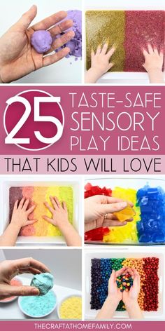 25 taste - safe play ideas that kids will love to make with their hands and fingers