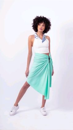 Sea Salt Green, Green Skirt, Wrap Skirt, Sea Salt, Mint Green