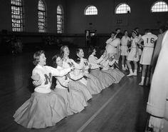 Marymount basketball team and cheerleaders - Stock Footage | by 6@pdLibVirginia Cheer Leaders, Cheer Picture Poses, Flapper Girl, Cheer Pictures, Image Bank, Basketball Team, Image Processing, Basketball Teams