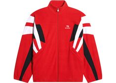 Luxury Red Track Jacket For Streetwear, Luxury Red Long Sleeve Track Jacket, Balenciaga Jacket, Tracksuit Jacket, African Design, Workout Jacket, Track Jacket, Cut Jeans, Red Jacket