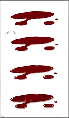 Pool Of Blood Reference, How To Draw Liquid, How To Draw Blood Splatters, Blood Reference Drawing, Gut Spill Art, Gore Artstyle, رسم كاريكاتير, Drawing Blood, Blood Art