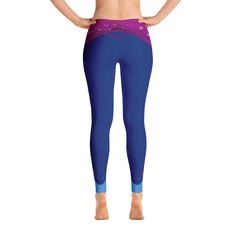 Anna Inspired Running Costume Leggings Please note: These are running costume garments with some beneficial activewear properties, such as quick-drying, anti-skin chaffing, UPF 48+ and stay in place elastics. However, these are not compression garments and will not act to compress muscles or improve blood flow to the muscles nor will they aid in hiding imperfections. Get your run on in these fairy tale inspired running costume leggings made for the princess runner in you!! Check out the benefits Fitted Purple Yoga Pants For Running, Purple Stretch Leggings For Running, Anna Costume, Running Costumes, Compression Garment, Womens Leggings, Leggings For Women, Running Leggings, The Princess