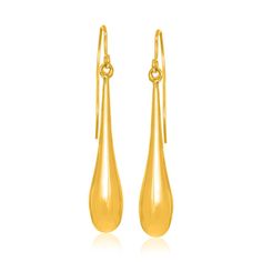 A sleek and minimalist pair of 14K yellow gold earrings showcasing elongated puffed teardrop elements. Amazingly gorgeous, these come with french wire backings. Gold Statement Jewelry, Yellow Gold Earrings, Teardrop Dangle Earrings, Round Diamond Engagement Rings, French Wire, Dangling Earrings, Yellow Gold Earring, Jewelry Earrings Hoops, Teardrop Earrings