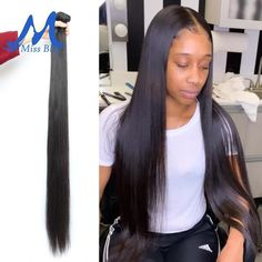 Straight Human Hair Bundles, Hair Weaves, Popular Haircuts, Long Straight Hair