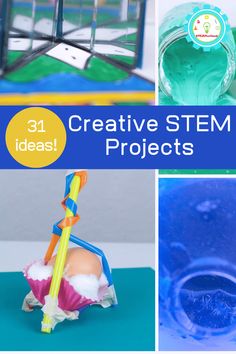 Looking for ideas for creative STEM activities for kids? Kids will have a blast with these 31 creative STEM projects and creative science activities! Inventions For Kids, Stem Projects Elementary, Kids Stem Activities, Winter Science Experiments, Free Math Games