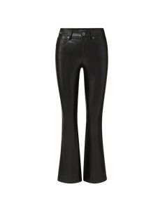 Our classic high-rise cropped flare, now in stretch vegan leather. Everything else you love about the style remains the same, from the slim fit to the slightly cropped length that suits flats and heels alike. Dress this cropped flare pant up or down, the style is surprisingly versatile.50% Polyester, 48% Polyurethane, 2% ElastaneTurn inside out and machine wash cold. Hang to dry.Style #J24087821037BK Elegant Flare Leather Pants, Elegant Flared Leather Pants, Leather Flare Bottoms For Work, Flare Leather Bottoms For Work, Flared Leather Bottoms For Work, Chic Flared Leather Pants, Chic Flare Leather Pants, Chic Cropped Flare Jeans For Work, Chic Cropped Fitted Flare Jeans