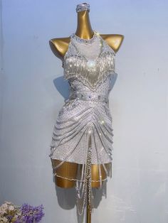 Custom Made Latin Dress 40 Colors Women Girls Fringe Latin Dance Competition Professional Costume Chacha Tango Bodysuit Full of Stones Silver White Made to Order( not ready to ship): Normally it takes 15 to 20 days to make them, and 9 to 18 days for shipping( USA) Note: Choose the colour number from my colour chart. If you want to make the dress in colour which are not on the chart, please send me the pictures.  Write down 8  measurements Below ( You can refer the measurement picture of my listi Girls Fringe, Professional Costumes, Dance Comp, Tango Dress, Competition Dress, Ballroom Dance Dresses, Latin Dress, Colour Chart, Ballroom Dress