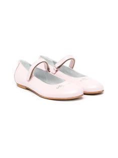 rose-pink leather-blend buckle fastening almond toe flat rubber sole Shoes Teen, Shoes Pink, Ballerina Shoes, Flat Boots, Ballet Flat Shoes, Boot Sandals, Leather Fabric, Pink Leather