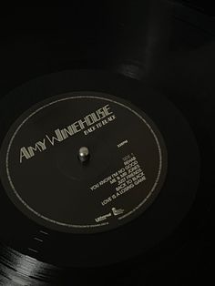 an old vinyl record with the words am vinnehilge on it's side