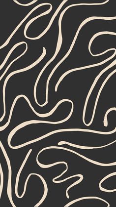 an abstract black and white pattern with wavy lines on the bottom half of the image