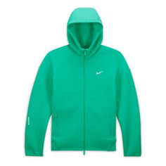 Nike x NOCTA Tech Fleece Full Zip Hoodie 'Stadium Green' FD8453-324 Hooded Fleece Outerwear For Sports Events, Winter Sports Fleece Hoodie, Green Hoodie Winter Activewear, Green Winter Activewear Hoodie, Green Winter Hoodie Activewear, Fleece Hooded Sweatshirt For Sports, Hooded Fleece Sweatshirt For Sports, Sports Hoodie For Sports Events, Functional Nike Sweatshirt For Outdoor