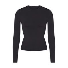 SOFT SMOOTHING SEAMLESS LONG SLEEVE T-SHIRT | ONYX - SOFT SMOOTHING SEAMLESS LONG SLEEVE T-SHIRT | ONYX Black Seamless, Black Long Sleeve Shirt, Love Now, Compression Shirt, Black Long Sleeve Top, Basic Long Sleeve, Long Shirt, Dream Clothes, Black Top