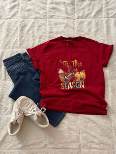 Its fall y'all!  Grab this fun fall t-shirt now! Shirt is crimson red, adult unisex size medium Red T-shirt For Football Season, Red T-shirt For School Spirit In Fall, School Spirit Tops For Fall Fan Merchandise, Red Fan Apparel T-shirt For Fall, School Spirit Tops For Fall, Red T-shirt For Fall Fan Merchandise, Red School Spirit Tops For Fall, Red Tops With School Spirit For Fall, Red Tops For Fall School Spirit