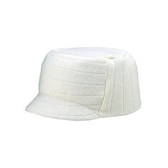 KNITTING ARMY CAP Size: One Size.  Color: Beige.  Gender: unisex.  Age Group: adult. White Cotton Hats For Cold Weather, White Winter Baseball Cap With Curved Brim, White Curved Brim Baseball Cap For Winter, White Adjustable Knit Hat, Outdoor White Knitted Hats, White Ribbed Beanie Hat, White Knit Hat One Size Fits Most, White Cap For Cold Weather, White Knit Hat One Size