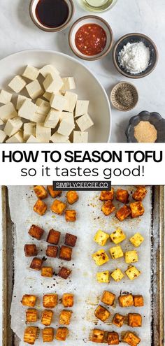 how to season tofu so it tastes good - simple and delicious, this is the best way to cook tofu