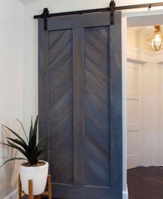 The Daisy Door - Rustic Luxe Designs 2 Panel Door, Two Panel Doors, Closet Interior, Interior Sliding Barn Doors, Barn Door Designs, Panel Door, Diy Barn Door, Doors And Hardware, Sliding Barn Door Hardware