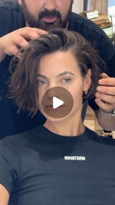 Jaw Length Bob Thick Hair, Styling A Lob Haircut, Bob Inspo Short Hair, Growing Out Short Hair Styles Ideas, Haircut Women 2024, Short Hair Styles For Fine Hair, Short Woman Haircut, Short Hair Bob With Bangs, Katie Maloney Hair