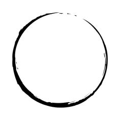 a black and white drawing of a circle