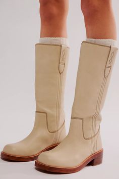 Blaze Pull-On Boots | Free People 90s Boots, Hippie Boots, Shoe Inspo, Frye Boots, Free People Shoes, Pull On Boots, Leather Block Heels, Dream Shoes, Boots Outfit