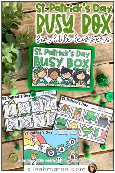 st patrick's day busy box for little eaters with free printable instructions