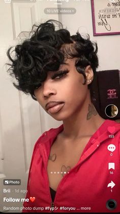 Pixie Waves Black Women, Bald Baddie, Short Hair Images