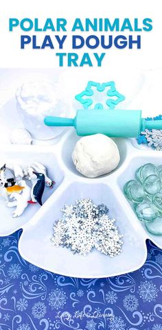 Polar Animals Play Dough Tray Arctic Animals Crafts For Toddlers, Polar Animals Preschool Crafts, Polar Bears Preschool, Arctic Animals Preschool Activities, Polar Animals Preschool, Arctic Animals Activities, Polar Bears Activities, Arctic Animals Preschool, Arctic Animals Crafts