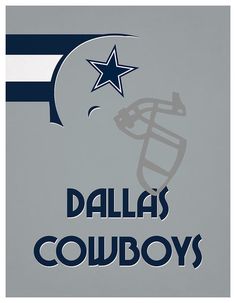 a poster with the word dallas cowboys on it