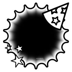 an abstract black and white background with stars