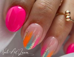 Nails Acrylic Vacation, Simple Nails Acrylic, Beach Summer Nails, Nail Art Designs 2023, Vacation Nail Designs, Summer Nails Ideas, Summer Gel Nails, Cute Simple Nails, Simple Gel Nails