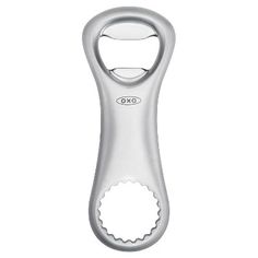 an open bottle opener on a white background with clippings for the bottom part