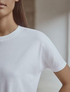 #Cos Tshirt Details, Wide Trousers, Minimal Chic, Plain Tshirt, T Shirt Diy, 로고 디자인, T Shirts With Sayings