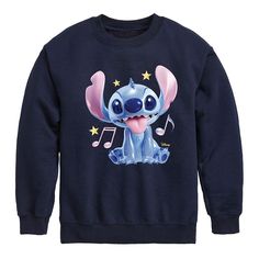 Add the finishing touch to your kid's outfit with this fun Lilo & Stitch Metaverse Fleece. © Disney FEATURES Crewneck Long sleevesFABRIC & CARE Solid colors: cotton; Heather colors: cotton, polyester Machine wash Imported Size: X Large. Color: Navy. Gender: male. Age Group: kids. Playful Fleece Sweatshirt With Cartoon Print, Disney Character Print Sweatshirt For Winter, Disney Character Print Winter Sweatshirt, Disney Style Sweatshirt With Character Print For Winter, Fall Fleece Sweatshirt With Character Print, Winter Character Print Fleece Tops, Playful Fleece Sweatshirt With Crew Neck, Fleece Crew Neck Sweatshirt With Character Print, Playful Fleece Crew Neck Sweatshirt