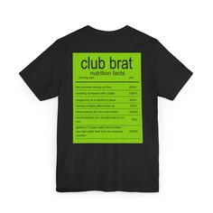 Show off your dedication to brat girl summer. You know who you are. love you xoxo. we both know charli would wear this ironically and so can you  This classic unisex jersey short sleeve tee fits like a well-loved favorite. Soft cotton and quality print make users fall in love with it over and over again. These t-shirts have-ribbed knit collars to bolster shaping. The shoulders are tapered for a better fit over time. Dual side seams hold the garment's shape for longer. .: Super lightweight, highl Green Nutrition, Brat Summer, Summer Tshirt, Von Dutch, Charli Xcx, Know Who You Are, Summer Tshirts, Nice To Meet, White Green