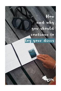 someone is holding an open book with sunglasses on it and the words, how and why you should continue to log your drives