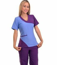 Nursing Scrubs Pattern, Vet Scrubs, Medical Scrubs Fashion, Áo Blu, Nurse Dress Uniform, Scrubs Nursing Uniforms, Stylish Scrubs, Medical Scrubs Outfit, Cute Scrubs