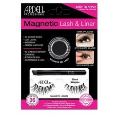 Ardell Magnetic Lash & Liner Demi Wispies Lash Kit | Eyeliner | Sally Beauty Lash Kit, Ardell Lashes, Wispy Lashes, Lash Adhesive, Best Mascara, Magnetic Lashes, Ad Hoc, Magnetic Eyelashes, Sally Beauty