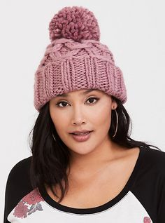 Keep your head extra toasty this season with a chunky beanie that has a slouchy, cozy look. Acrylic. Hand wash; dry flat. Imported. The best plus size women's mauve chunky beanie beanies in mauve. Torrid is your destination for cozy fall and winter clothes to keep you warm and comfortable. Chunky Beanie, Color Block Scarf, Trendy Plus Size Fashion, Types Of Coats, Baby Development, Soft Summer, Head Accessories, Winter Clothes, Soft Yarn